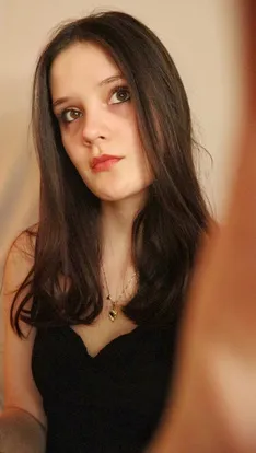 Portrait of a young woman in warm light